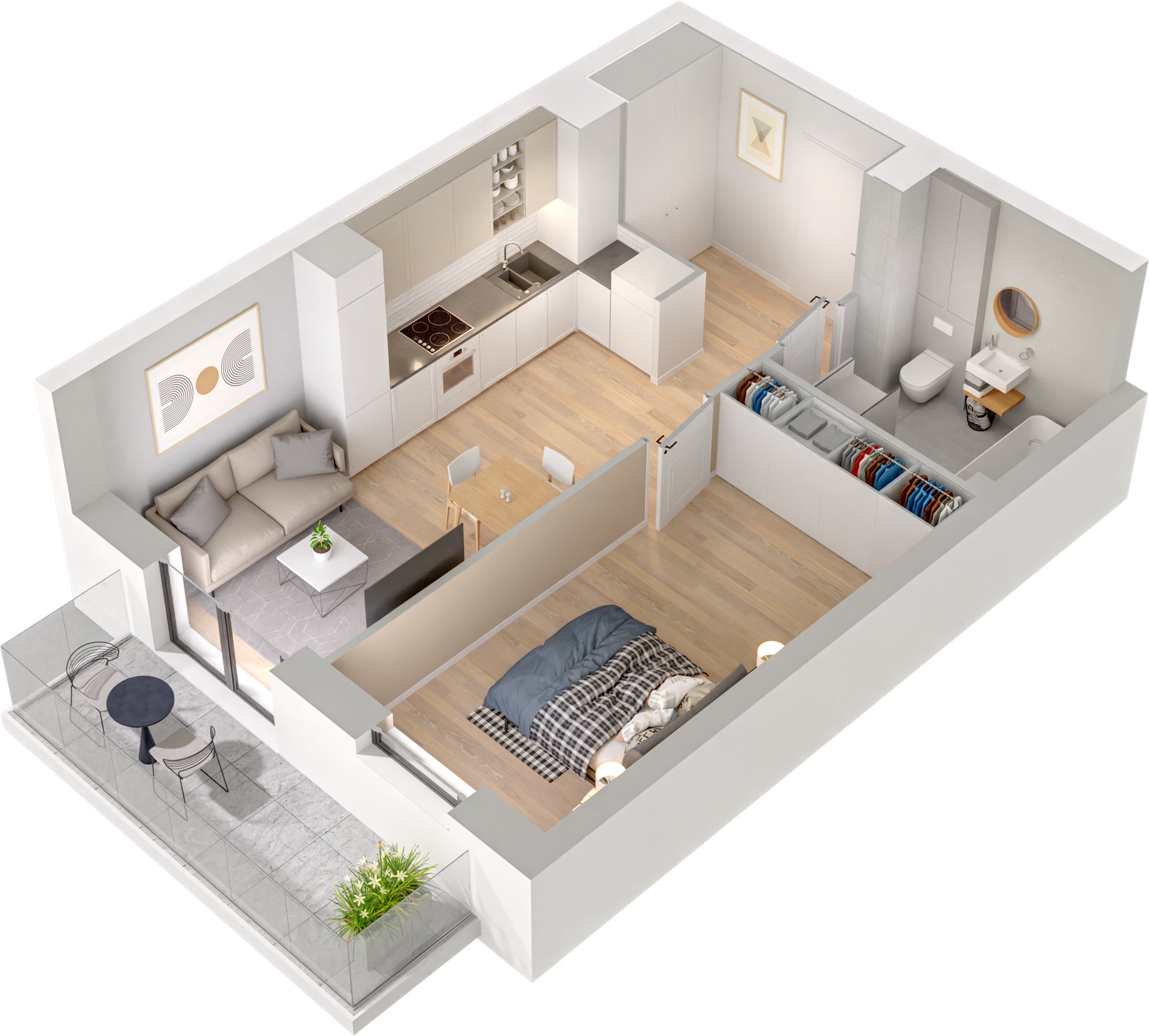Rzut 3D B3 - B3_M01/P