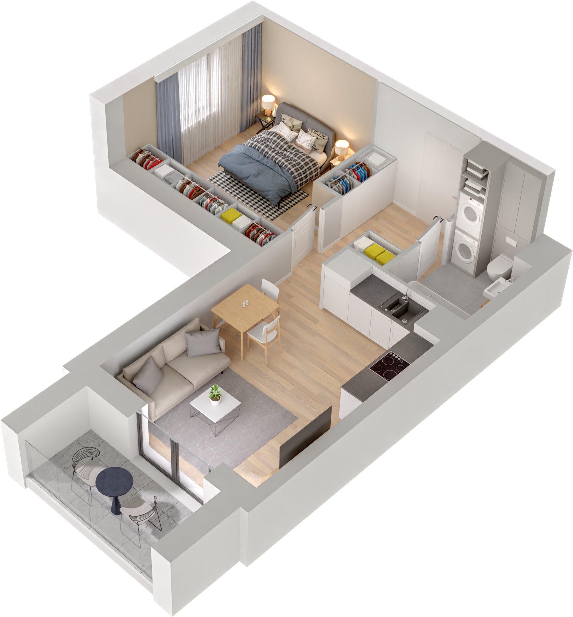 Rzut 3D B3 - B3_M02/P