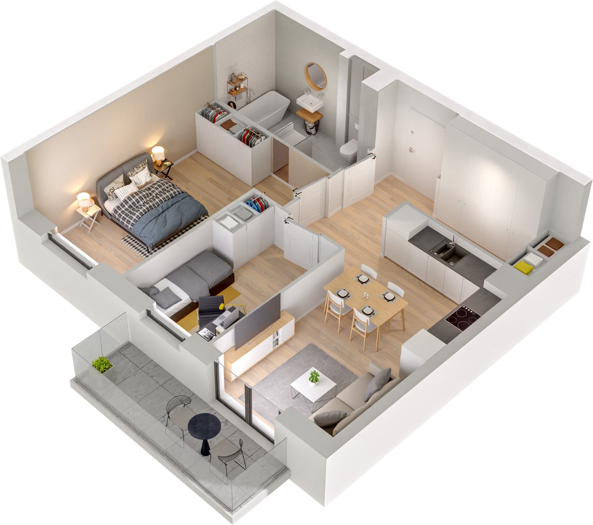 Rzut 3D B3 - B3_M06/P