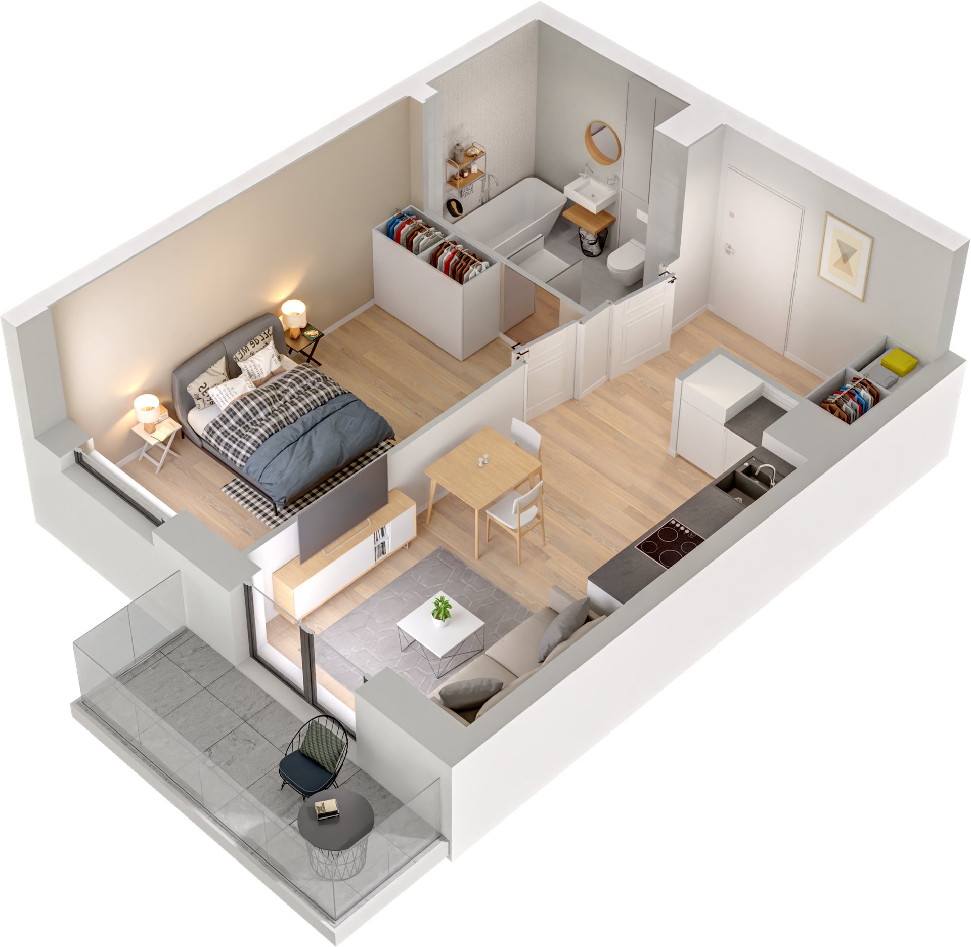Rzut 3D B3 - B3_M07/P